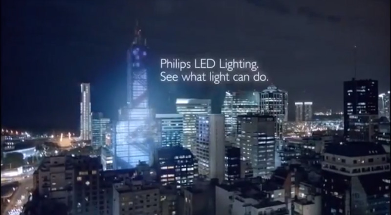 A still from Philips LED Lightworks